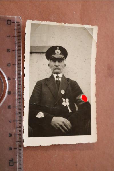 altes Portrait eines älteren Herrn vom Kyffhäuser Bund